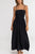 Rhythm Classic Shirred Midi Dress Black 8 