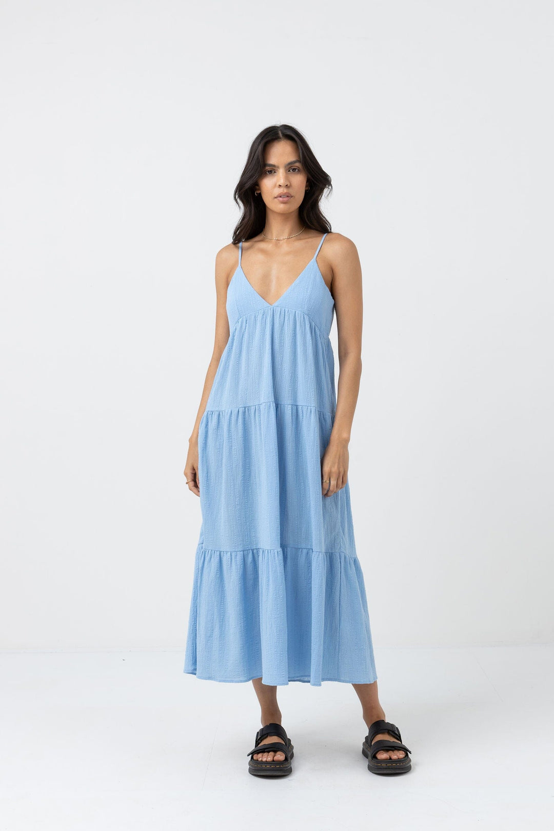 Rhythm Cleo Tiered Midi Dress 