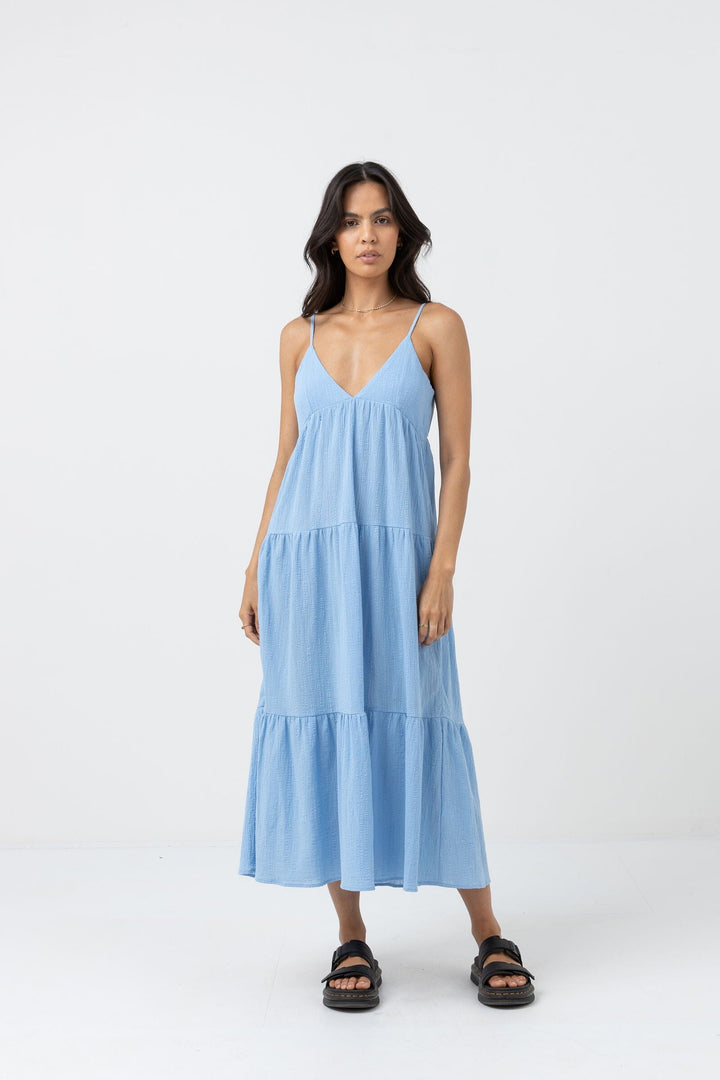 Rhythm Cleo Tiered Midi Dress 