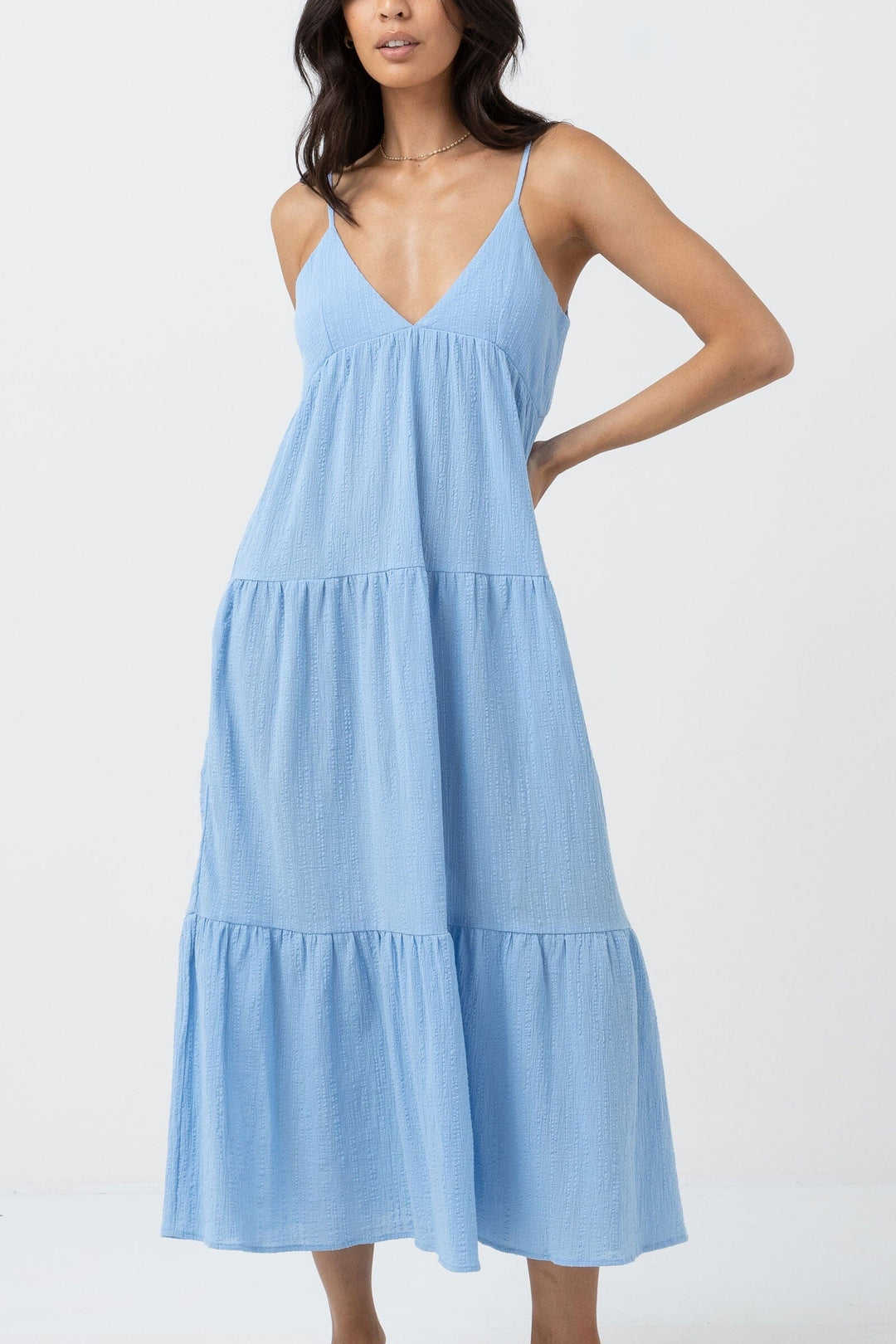 Rhythm Cleo Tiered Midi Dress 
