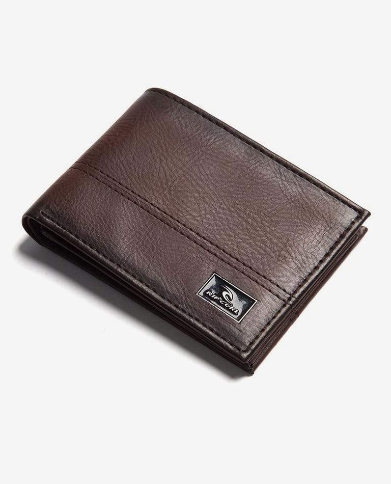 Rip Curl Corpawatu Icon Slim Wallet BLACK/TAN OS 