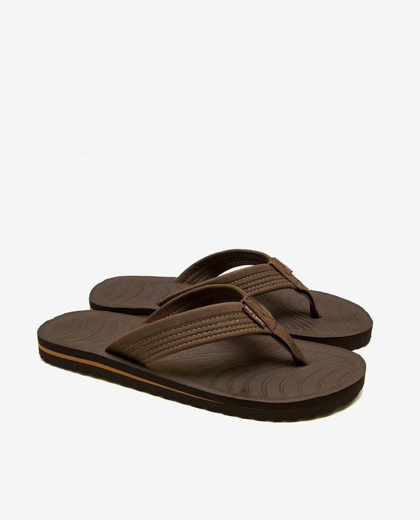 Rip Curl Dbah Jandals are a chocolate brown with custom molded footbed. 