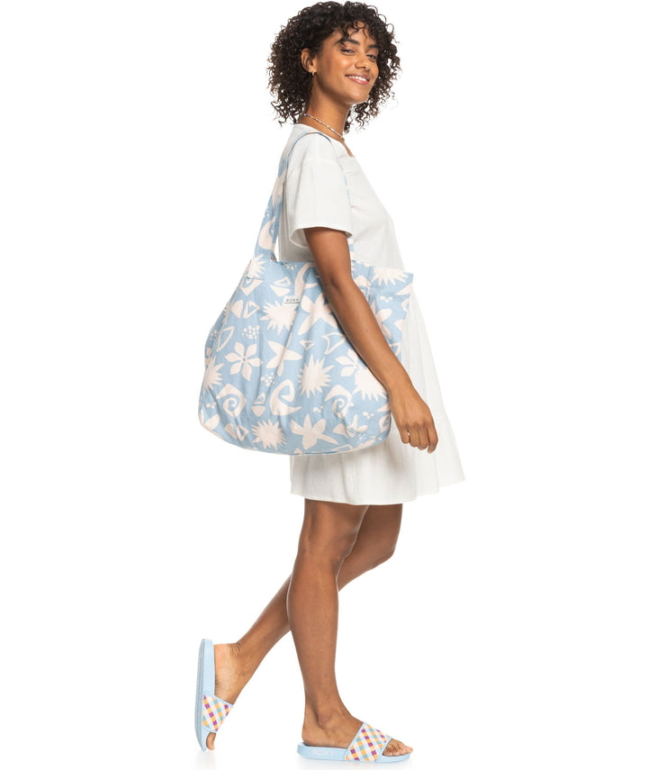 Roxy Anti Bad Vibes Printed 24L Large Tote Bag 