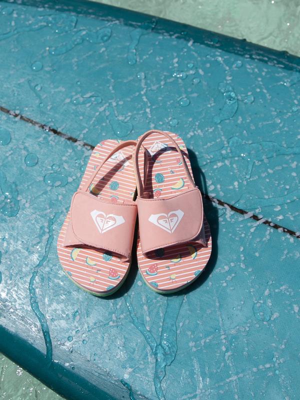 Roxy Finn Girls Sandals Purple / Pink 7K 