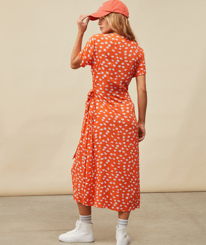 Roxy Indigo Sand Midi Wrap Dress 