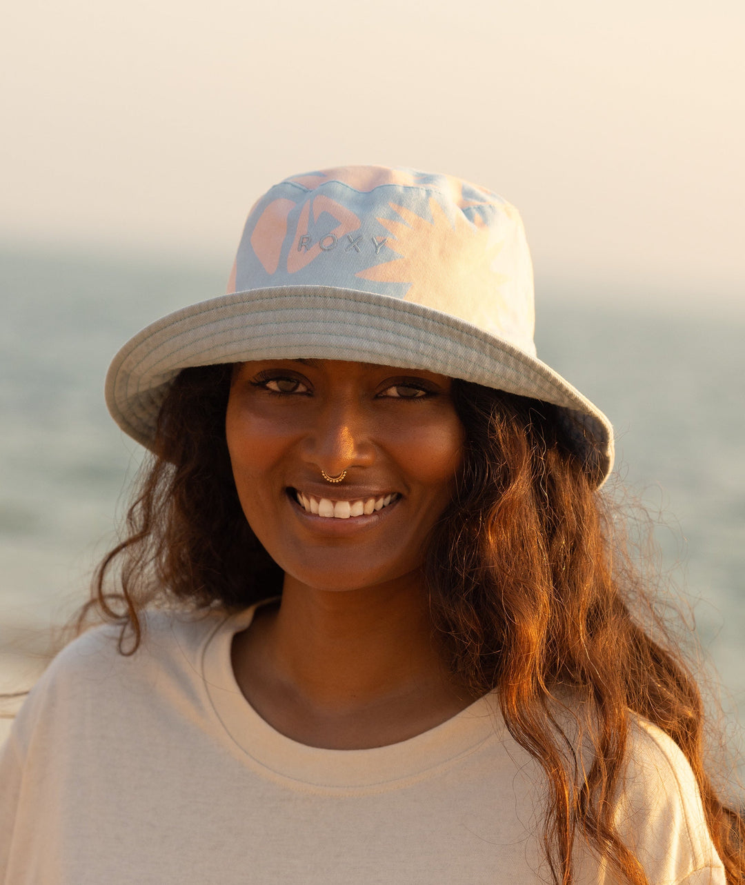Roxy Jasmine Paradise Reversible Bucket Hat 