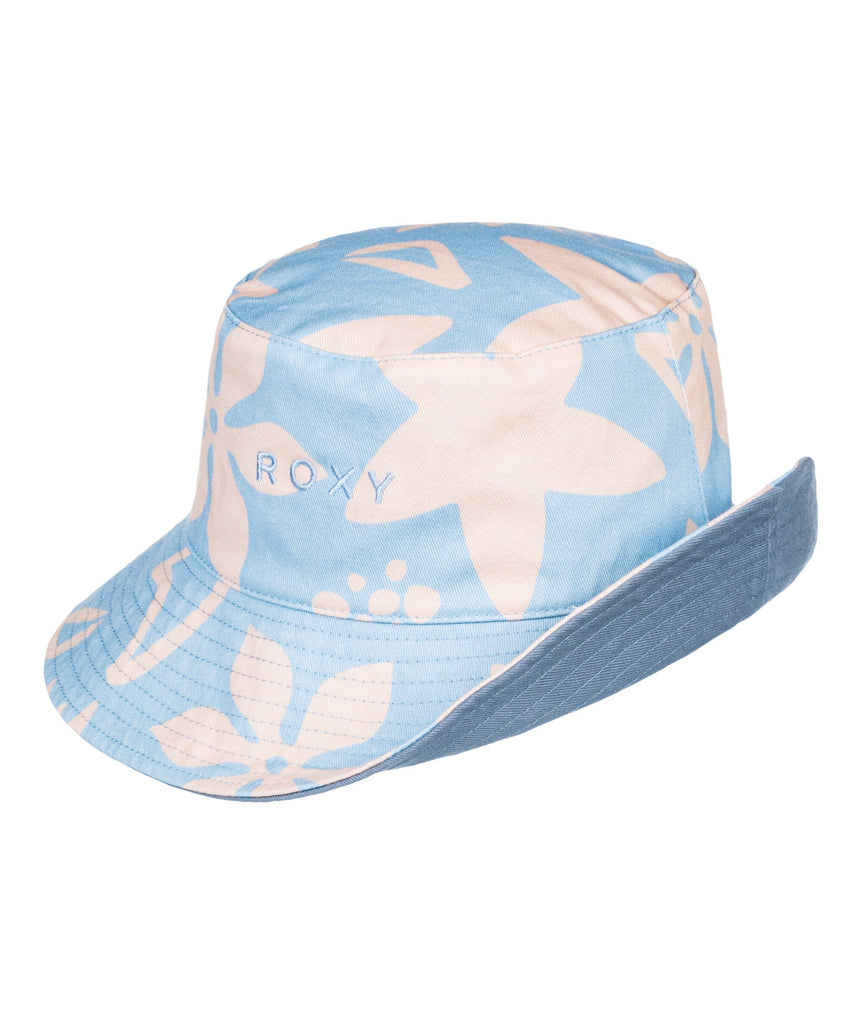 Roxy Jasmine Paradise Reversible Bucket Hat Clear Sky Cool Character S / M 