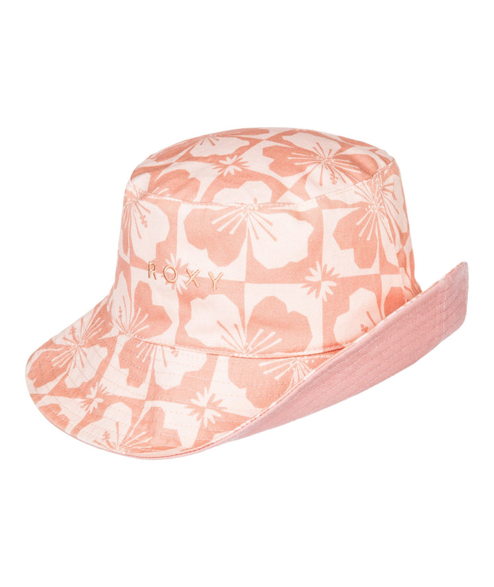 Roxy Jasmine Paradise Reversible Bucket Hat Pale Dogwood Sun Clik S / M 