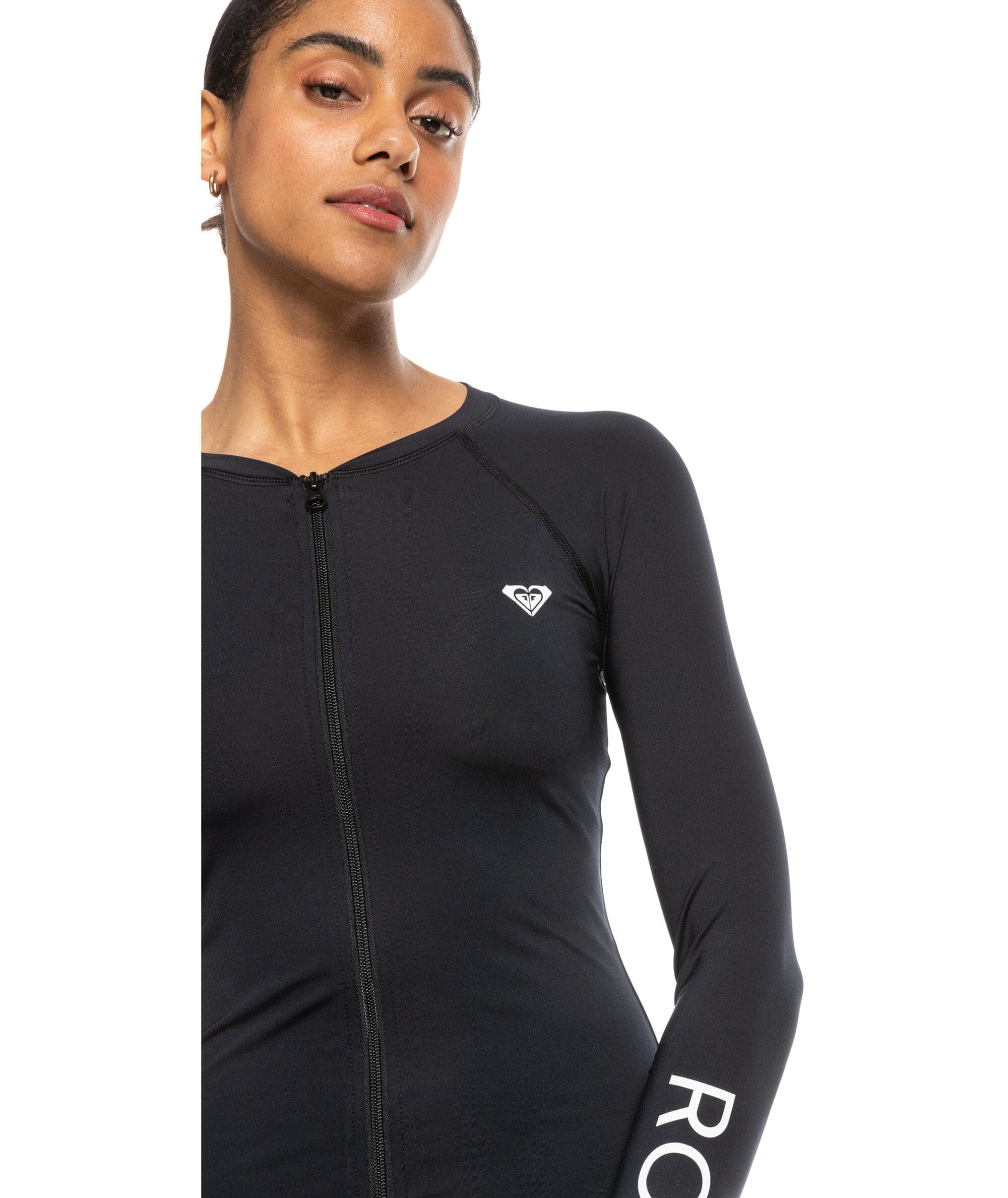 Roxy New Essentials Long Sleeve ZipUp Rash Vest BaseNZ