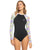 Roxy Print Mix Solid Long Sleeve One Piece Swimsuit 
