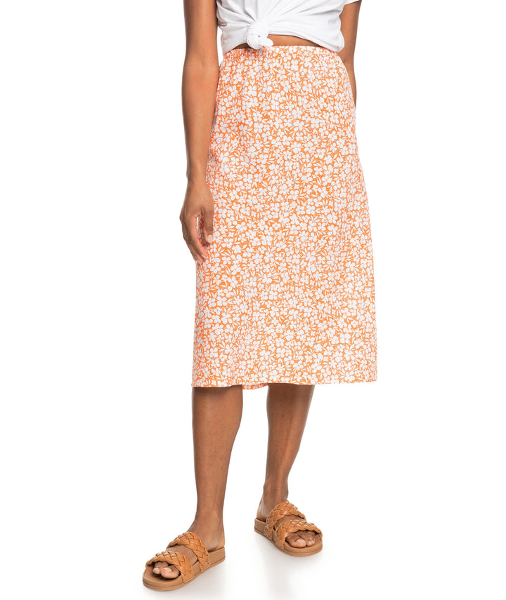 Roxy Shelly Beach Again Midi Skirt 