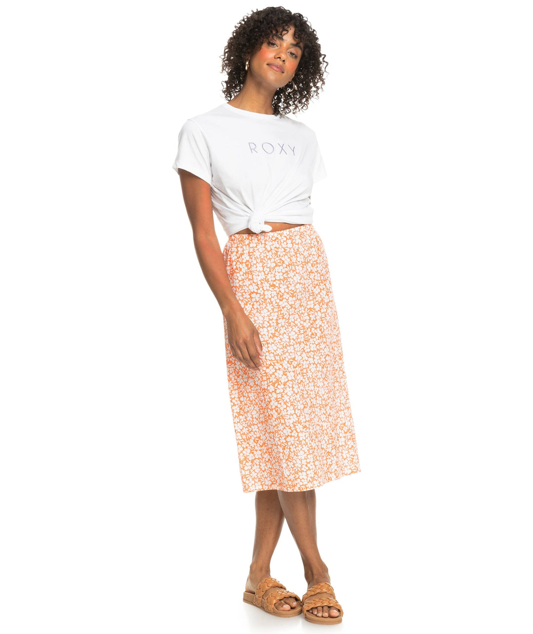 Roxy Shelly Beach Again Midi Skirt 