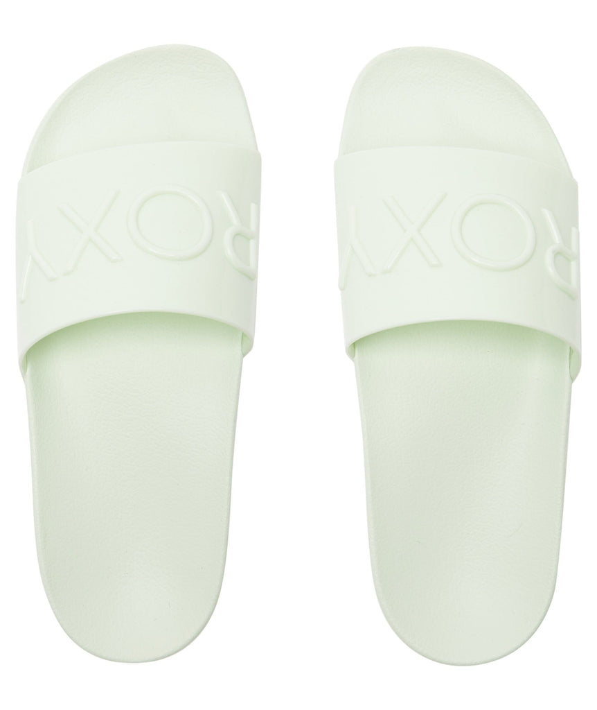 Roxy Slippy Jelly Slides Green Tea 6 