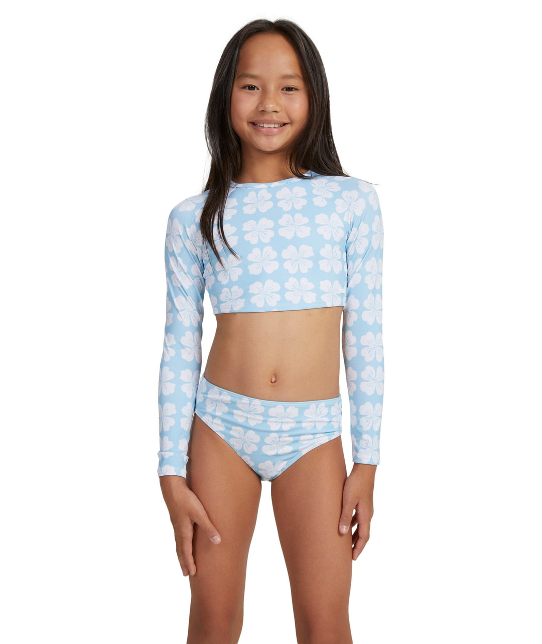 Roxy Vacation Memories Cropped Long Sleeve Rash Vest 