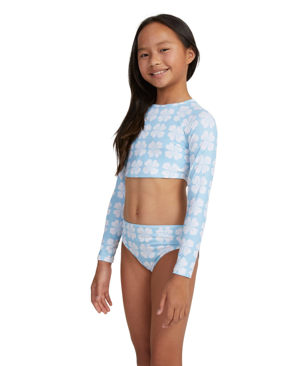 Roxy Vacation Memories Cropped Long Sleeve Rash Vest 