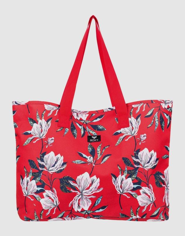 Roxy Wildflower Printed Tote Chinese Red Tropical 