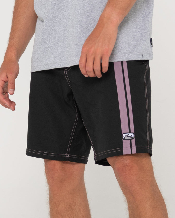 Rusty Burnt Rubber Fitted Boardshort 