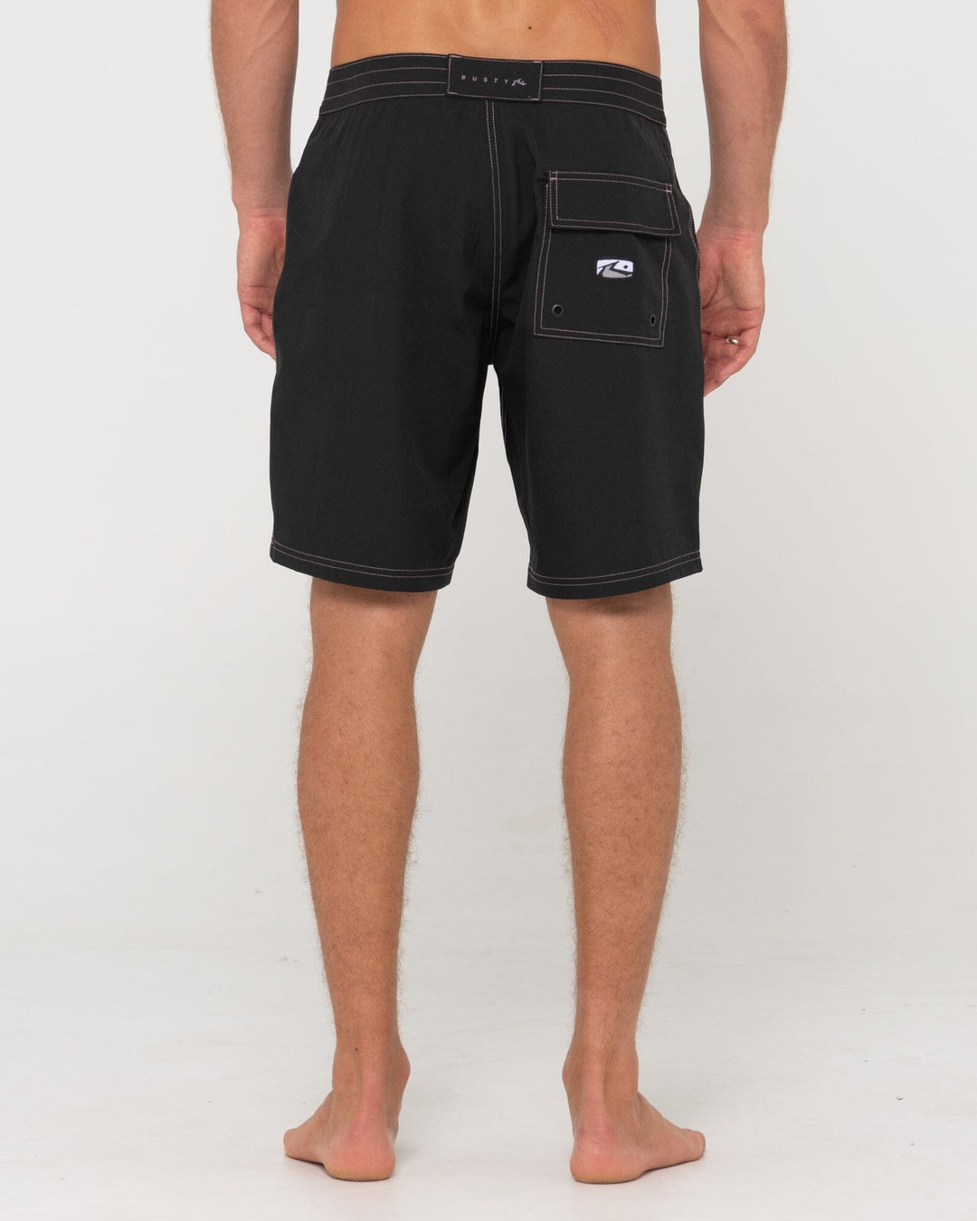 Rusty Burnt Rubber Fitted Boardshort 