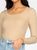 Rusty Charis Low Neckline Long Sleeve Knit Top 