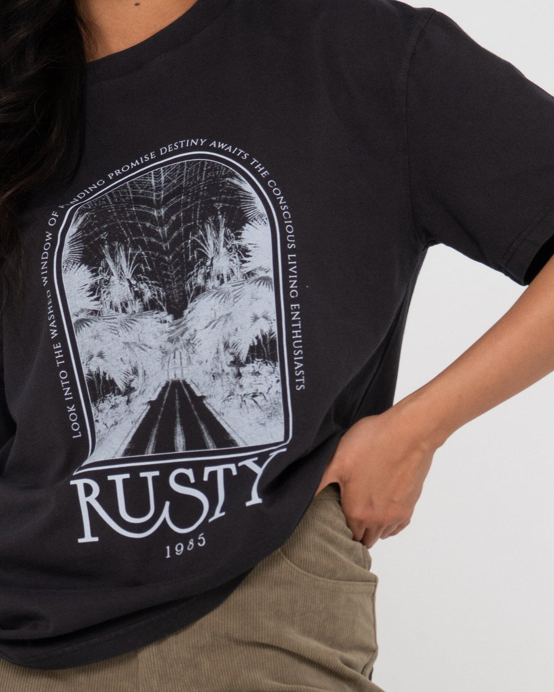 Rusty Destiny Awaits Oversized T-Shirt 