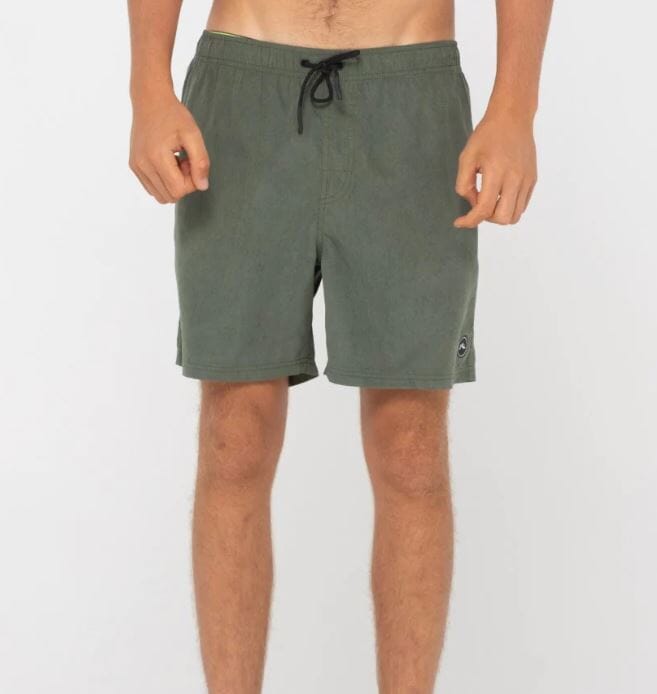 Rusty Dynamic Elastic Youth Boardshorts Shadow Army 14Y 