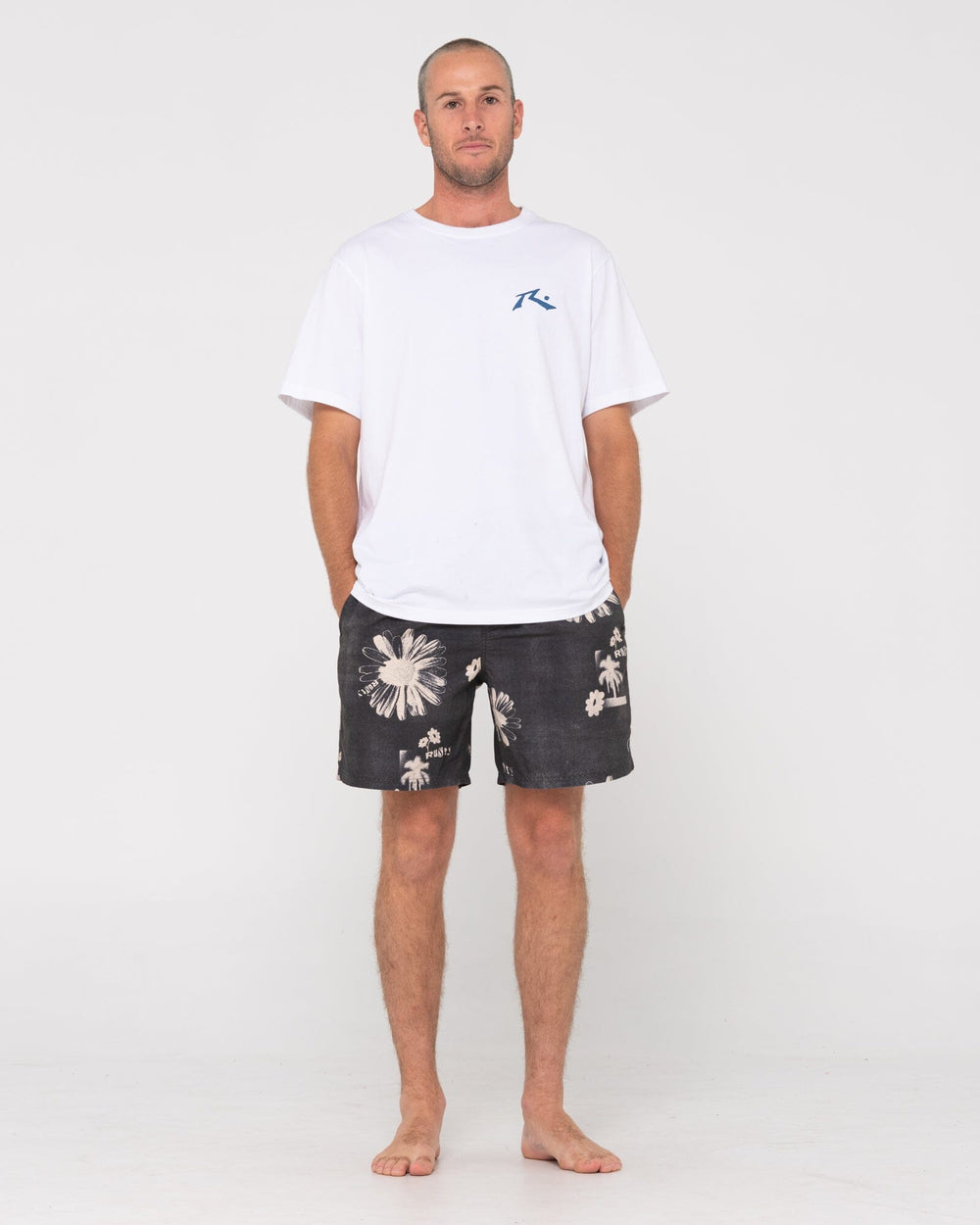 Rusty Electric Sax Elastic Boardshorts 