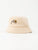 Rusty Girls Meadow Bucket Hat is a cotton corduroy with embroidered sunflower R. 