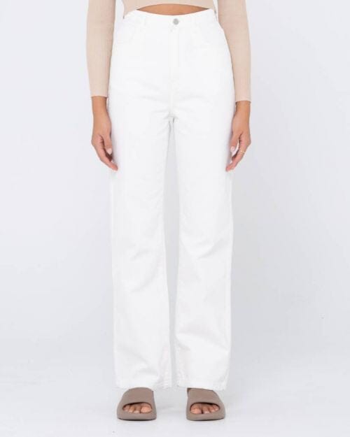 Rusty High Waisted Wide Straight Leg Pants 