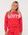 Rusty Line Oversize Youth Fleece Crew 