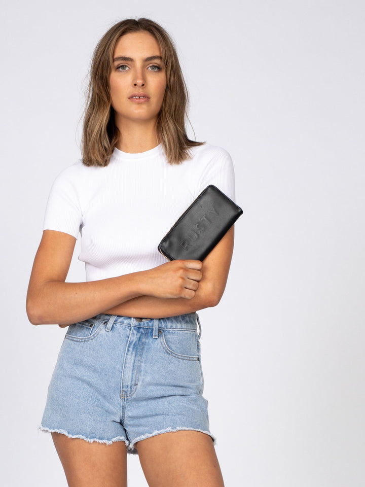 Rusty Micah Zip Around Wallet 