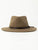 Rusty Ned Felt Hat is wool, with leather crown band. 