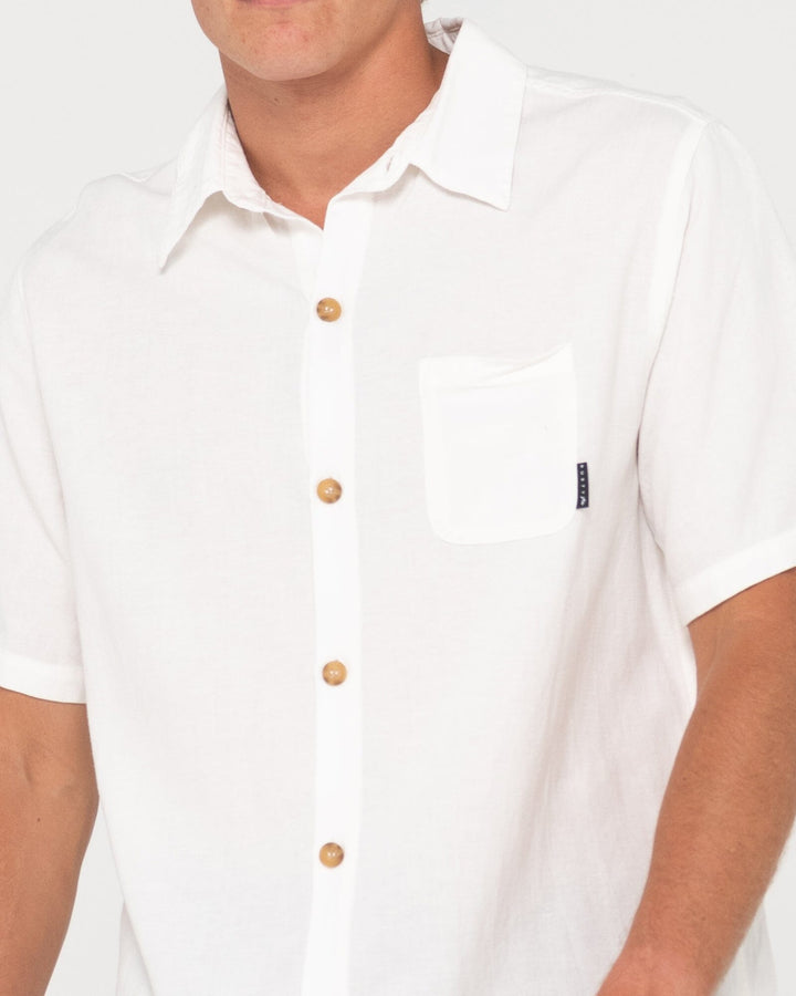 Rusty Overtone Linen Shirt 