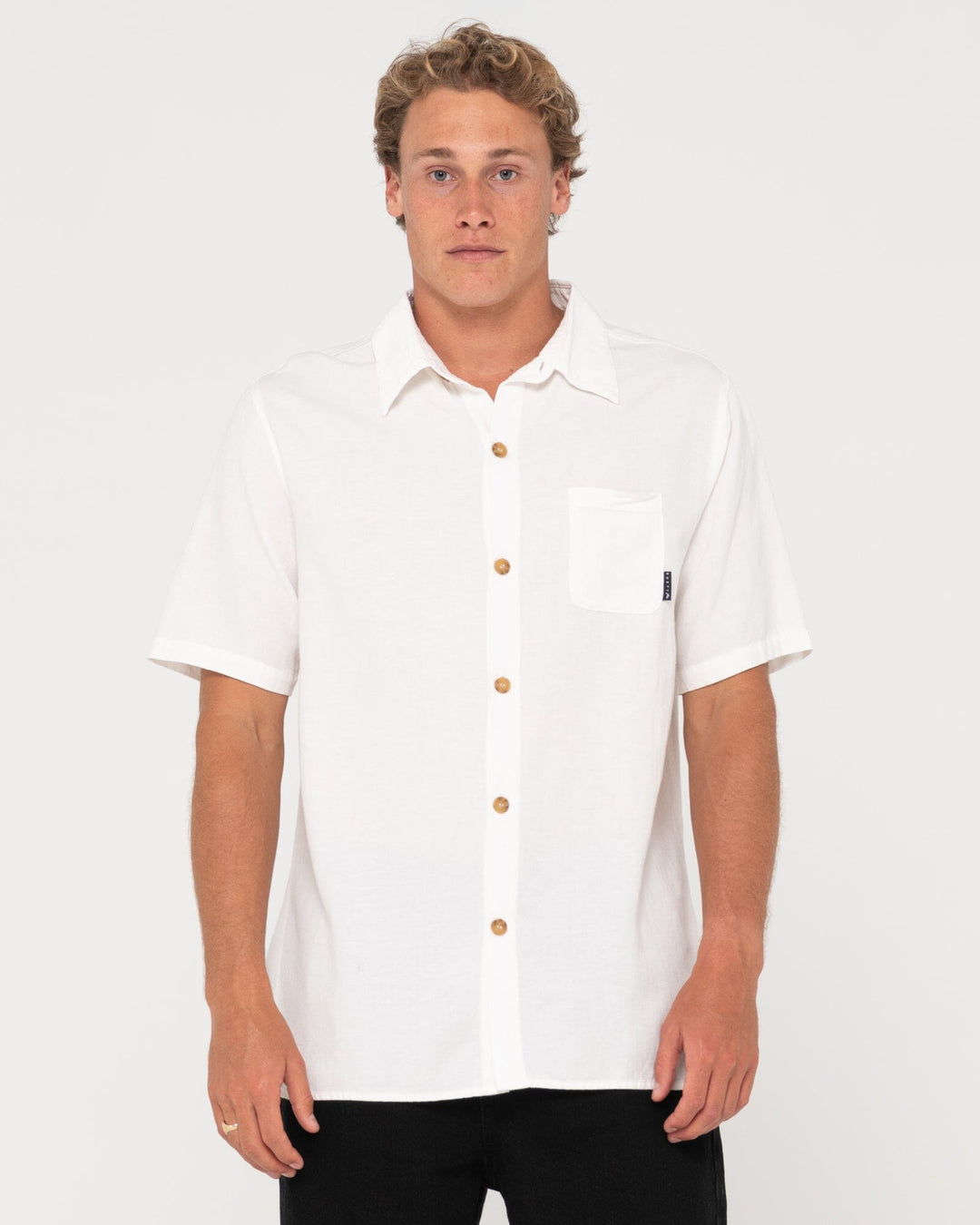 Rusty Overtone Linen Shirt 