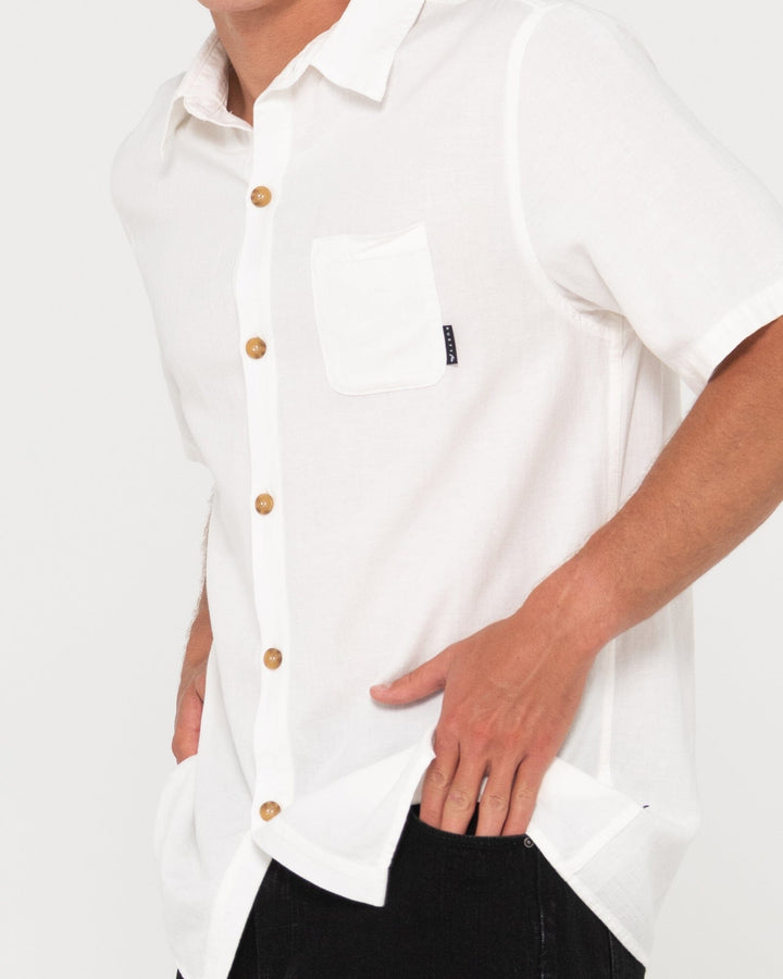 Rusty Overtone Linen Shirt 