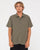 Rusty Overtone Short Sleeve Linen Shirt Shadow Army M 