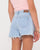 Rusty Penny Kick Flare Youth Denim Shorts 