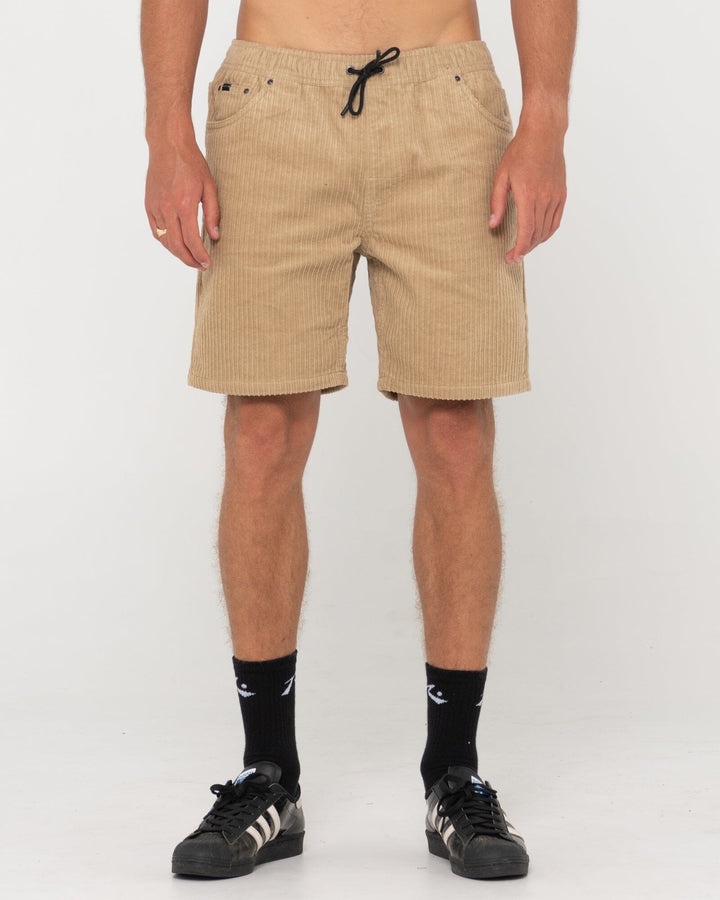 Rusty Rifts Elastic Hi Lo Shorts 