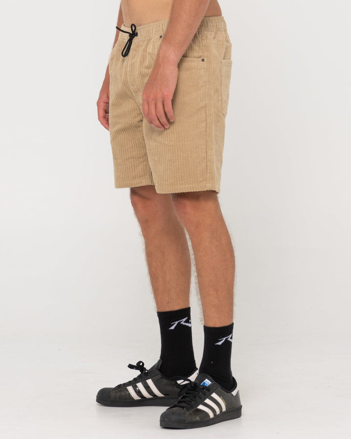 Rusty Rifts Elastic Hi Lo Shorts 