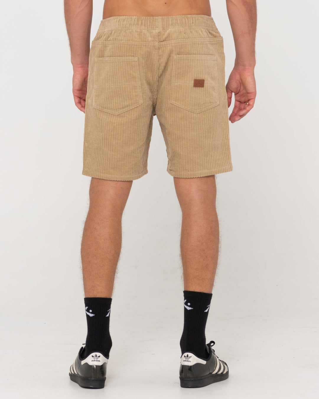 Rusty Rifts Elastic Hi Lo Shorts 