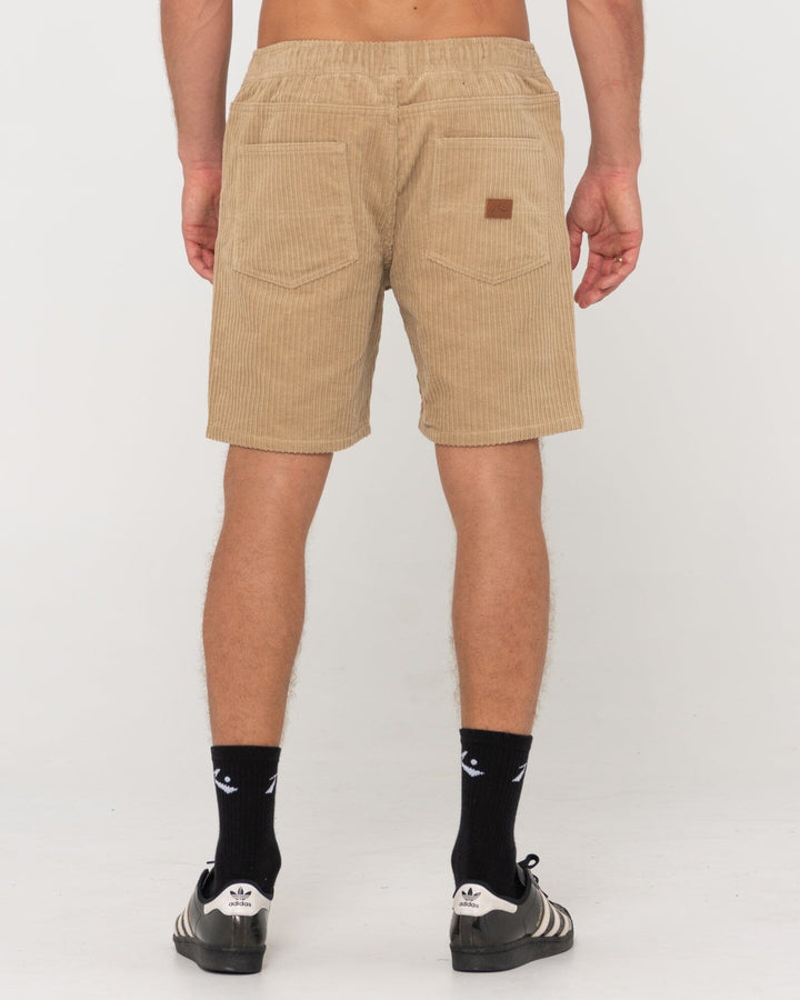 Rusty Rifts Elastic Hi Lo Shorts 