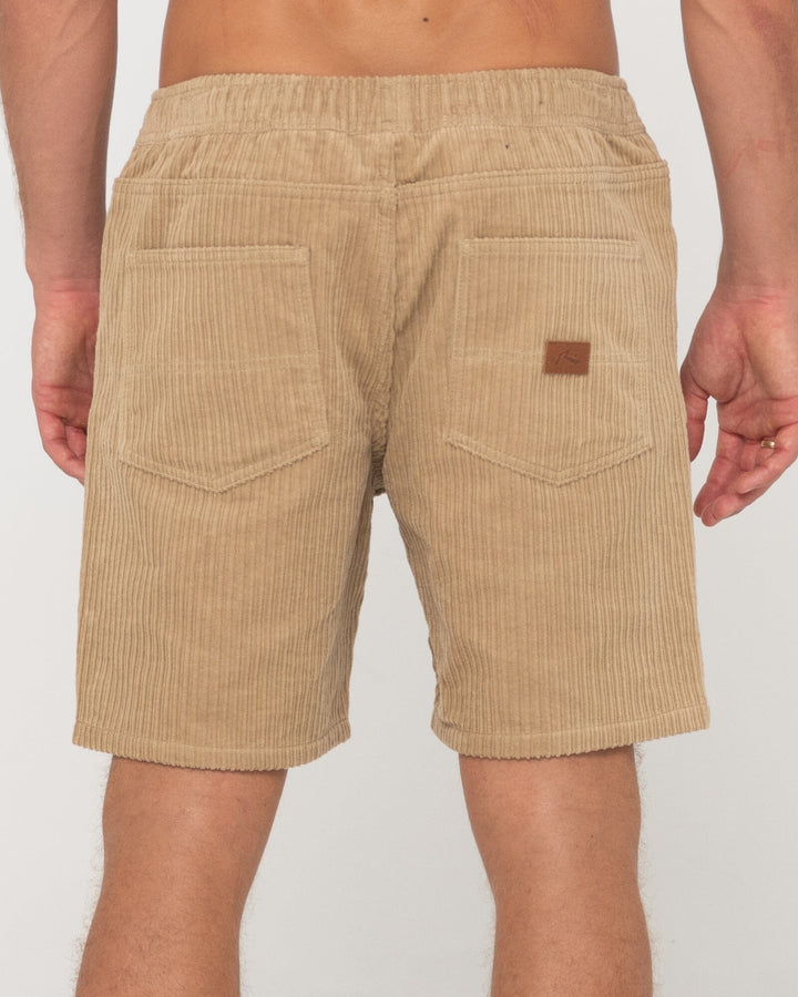 Rusty Rifts Elastic Hi Lo Shorts 