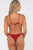 Rusty Sandalwood Slick Triangle Midi Tie Sides Bikini 
