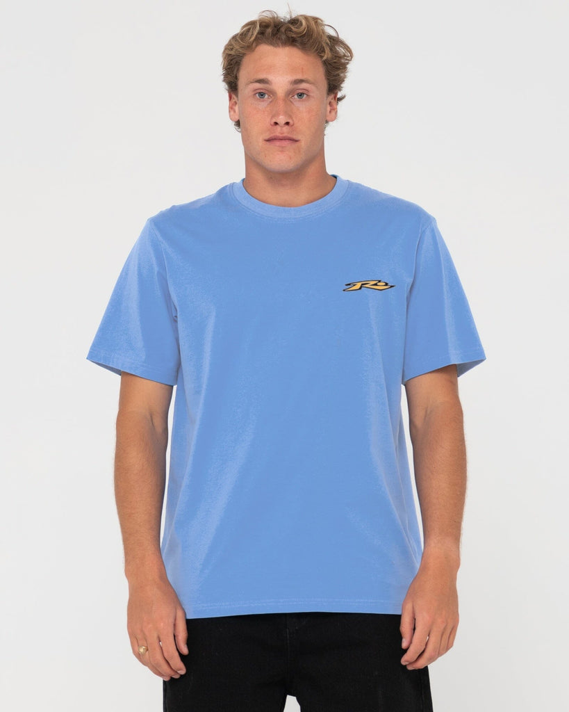 Rusty Speedway T-Shirt Yonder Blue S 