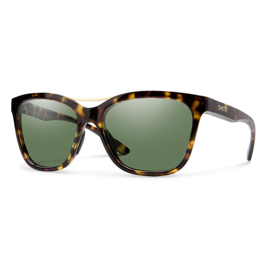 SMITH CAVALIER SUNGLASSES Vintage Tort ChromapopGreyGreen 