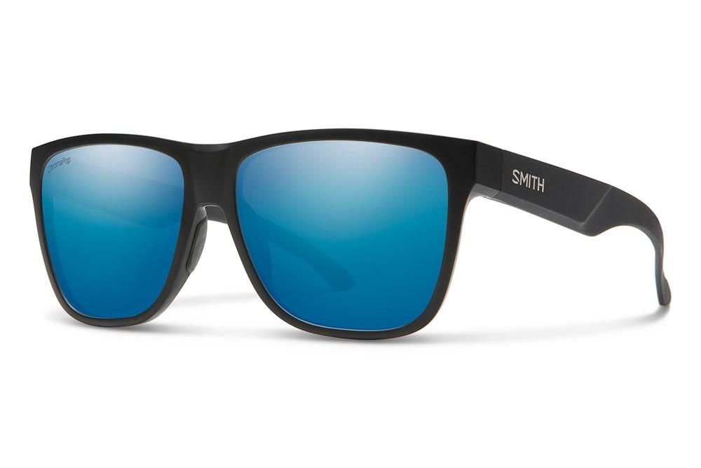 Smith Lowdown XL 2 Polarised Sunglasses Matte Black / CP Polarised Blue Mirror 