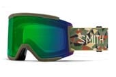 Smith Squad XL Low Bridge Fit Goggles 2023 Alder Geo Camo / CP Everyday Green Mirror 