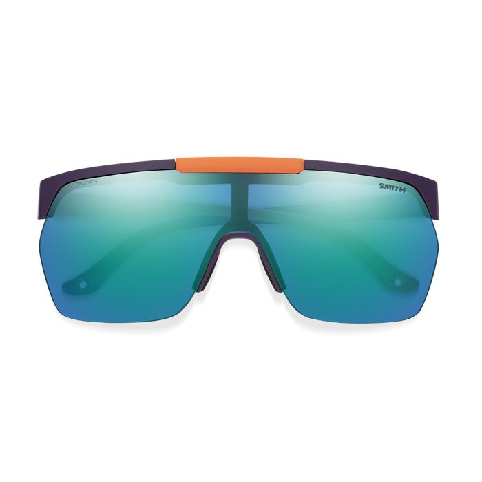 Smith XC Polarised Sunglasses Matte Purple / Cinder / Hi Viz / CP Polarised Opal 