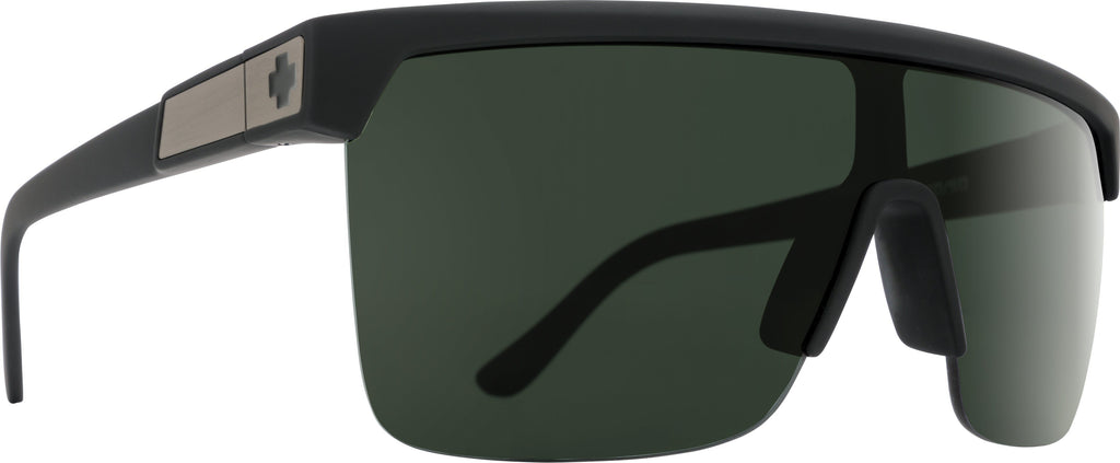 SPY FLYNN 5050 SUNGLASSES Soft Black / HD Plus Grey Green 