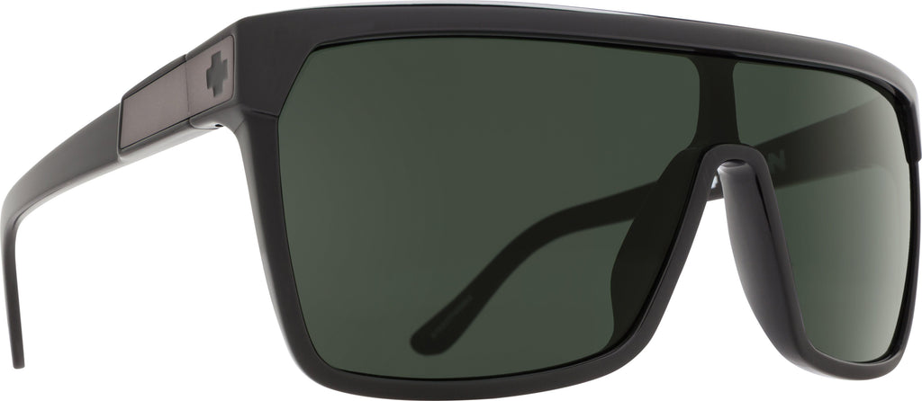 Spy Flynn Sunglasses Black Matte Black / Happy Grey Green 