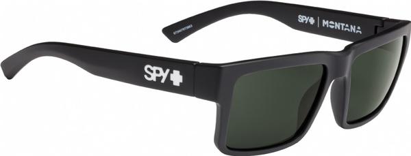 Spy Montana Polarised Sunglasses Soft Matte Black / Happy Grey Green Polar 
